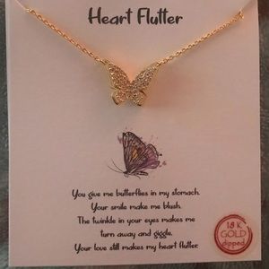 🆕 Dainty Butterfly🦋🦋18kt Gold Dipped Necklace